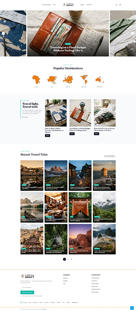 Travel theme preview